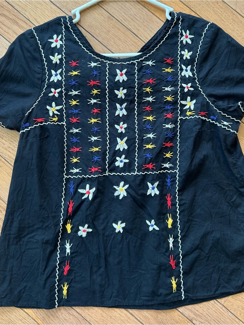 Madewell Embroidered tie-back cut out top - Picture 14 of 16